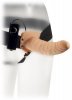 Cielista proteza penisa przedłużka dildo strap on z wibracją
